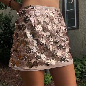 Sequined Club Skirt